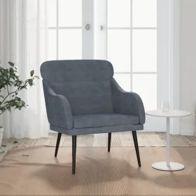 Dark gray velvet armchair 63x76x80 cm by vidaXL, Armchairs - Ref: Foro24-351437, Price: 89,90 €, Discount: %