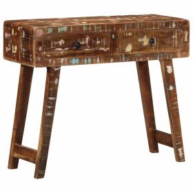 Mesa consola madera maciza reciclada 90x32x75 cm en Mesas auxiliares | Comprar online en Foru.es