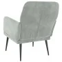 Hellgrauer Samtsessel 62x79x79 cm von vidaXL, Sessel - Ref: Foro24-351404, Preis: 89,61 €, Rabatt: %