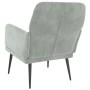 Sillón de terciopelo gris claro 62x79x79 cm de vidaXL, Sillones - Ref: Foro24-351404, Precio: 90,57 €, Descuento: %
