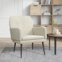 Sillón de terciopelo crema 62x79x79 cm de vidaXL, Sillones - Ref: Foro24-351412, Precio: 83,16 €, Descuento: %