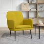 Sillón de terciopelo amarillo 62x79x79 cm de vidaXL, Sillones - Ref: Foro24-351410, Precio: 82,81 €, Descuento: %