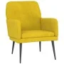 Sillón de terciopelo amarillo 62x79x79 cm de vidaXL, Sillones - Ref: Foro24-351410, Precio: 88,05 €, Descuento: %