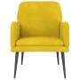 Sillón de terciopelo amarillo 62x79x79 cm de vidaXL, Sillones - Ref: Foro24-351410, Precio: 88,05 €, Descuento: %