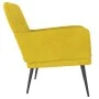 Sillón de terciopelo amarillo 62x79x79 cm de vidaXL, Sillones - Ref: Foro24-351410, Precio: 88,05 €, Descuento: %
