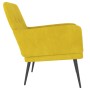 Sillón de terciopelo amarillo 62x79x79 cm de vidaXL, Sillones - Ref: Foro24-351410, Precio: 82,81 €, Descuento: %