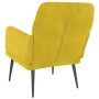 Sillón de terciopelo amarillo 62x79x79 cm de vidaXL, Sillones - Ref: Foro24-351410, Precio: 82,81 €, Descuento: %