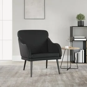 Black synthetic leather armchair 63x76x80 cm by vidaXL, Armchairs - Ref: Foro24-351424, Price: 99,64 €, Discount: %