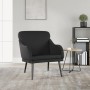 Sillón de cuero sintético negro 63x76x80 cm de vidaXL, Sillones - Ref: Foro24-351424, Precio: 105,11 €, Descuento: %