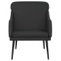 Sillón de cuero sintético negro 63x76x80 cm de vidaXL, Sillones - Ref: Foro24-351424, Precio: 105,11 €, Descuento: %
