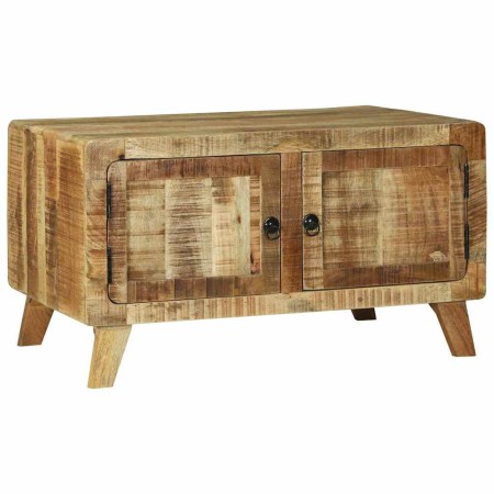 Mesa de Café Marrón 80 x 54 x 45 cm Madera de mango maciza en Mesas de centro | Comprar online en Foru.es