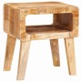 Mesa Auxiliar Marrón 40 x 32 x 46 cm Madera de mango maciza en Mesas auxiliares | Comprar online en Foru.es