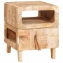 Mesa Auxiliar Marrón 40 x 40 x 49 cm Madera de mango maciza en Mesas auxiliares | Comprar online en Foru.es