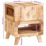 Mesa Auxiliar Marrón 40 x 40 x 49 cm Madera de mango maciza en Mesas auxiliares | Comprar online en Foru.es