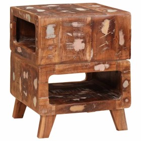 Mesa Auxiliar Marrón 40 x 40 x 49 cm Madera sólida recuperada en Mesas auxiliares | Comprar online en Foru.es