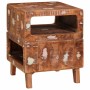 Mesa Auxiliar Marrón 40 x 40 x 49 cm Madera sólida recuperada en Mesas auxiliares | Comprar online en Foru.es