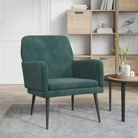 Sillón de terciopelo verde oscuro 62x79x79 cm de vidaXL, Sillones - Ref: Foro24-351406, Precio: 89,10 €, Descuento: %