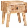 Mesa Auxiliar Marrón 40 x 32 x 46 cm Madera de mango maciza en Mesas auxiliares | Comprar online en Foru.es