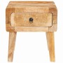 Mesa Auxiliar Marrón 40 x 32 x 46 cm Madera de mango maciza en Mesas auxiliares | Comprar online en Foru.es