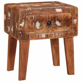 Mesa Auxiliar Marrón 40 x 32 x 46 cm Madera sólida recuperada en Mesas auxiliares | Comprar online en Foru.es