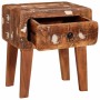 Mesa Auxiliar Marrón 40 x 32 x 46 cm Madera sólida recuperada en Mesas auxiliares | Comprar online en Foru.es