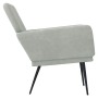 Sillón de terciopelo gris claro 62x79x79 cm de vidaXL, Sillones - Ref: Foro24-351372, Precio: 99,70 €, Descuento: %