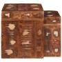 Mesas Nido 2 pcs Marrón Madera sólida recuperada en Mesas auxiliares | Comprar online en Foru.es