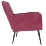 Roter Samtsessel 62x79x79 cm von vidaXL, Sessel - Ref: Foro24-351408, Preis: 87,28 €, Rabatt: %