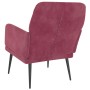 Sillón de terciopelo rojo tinto 62x79x79 cm de vidaXL, Sillones - Ref: Foro24-351408, Precio: 81,66 €, Descuento: %