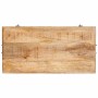 Caja de Almacenamiento con puerta Marrón Madera de mango maciza en Baúles de almacenamiento | Comprar online en Foru.es