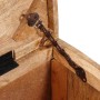 Caja de Almacenamiento con puerta Marrón Madera de mango maciza en Baúles de almacenamiento | Comprar online en Foru.es