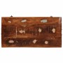 Caja de Almacenamiento con puerta Marrón Madera de mango maciza en Baúles de almacenamiento | Comprar online en Foru.es