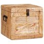 Caja de Almacenamiento con puerta Marrón Madera de mango maciza en Baúles de almacenamiento | Comprar online en Foru.es
