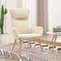 Sillón de relax de terciopelo blanco crema de vidaXL, Sillones - Ref: Foro24-341360, Precio: 122,92 €, Descuento: %