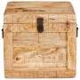 Caja de Almacenamiento con puerta Marrón Madera de mango maciza en Baúles de almacenamiento | Comprar online en Foru.es