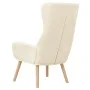 Sillón de relax de terciopelo blanco crema de vidaXL, Sillones - Ref: Foro24-341360, Precio: 122,92 €, Descuento: %