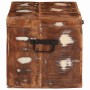 Caja de Almacenamiento con puerta Marrón Madera de mango maciza en Baúles de almacenamiento | Comprar online en Foru.es