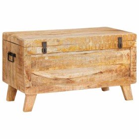 Caja de Almacenamiento 70 x 35 x 40 cm madera maciza de mango en Baúles de almacenamiento | Comprar online en Foru.es