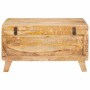 Caja de Almacenamiento 70 x 35 x 40 cm madera maciza de mango en Baúles de almacenamiento | Comprar online en Foru.es