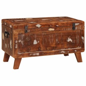 Caja de Almacenamiento 70 x 35 x 40 cm madera maciza reciclada en Baúles de almacenamiento | Comprar online en Foru.es