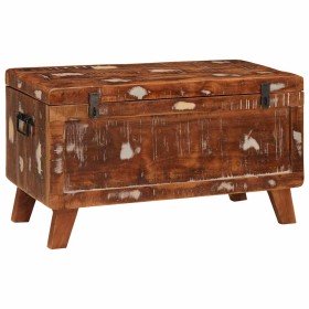 Caja de Almacenamiento 70 x 35 x 40 cm madera maciza reciclada en Baúles de almacenamiento | Comprar online en Foru.es