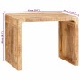 Mesa Auxiliar Marrón 60 x 35 x 46 cm Madera de mango maciza en Mesas auxiliares | Comprar online en Foru.es