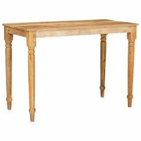 Mesa de Café Marrón 110 x 55 x 77 cm Madera de mango maciza en Mesas de comedor | Comprar online en Foru.es