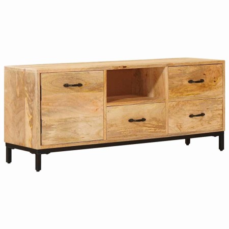 Soportes para TV Marrón 110 x 30 x 46 cm Madera de mango maciza en Muebles TV | Comprar online en Foru.es