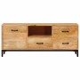 Soportes para TV Marrón 110 x 30 x 46 cm Madera de mango maciza en Muebles TV | Comprar online en Foru.es