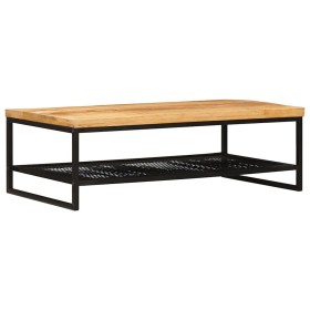 Mesa de Café Marrón y Negro Madera de mango maciza en Mesas de centro | Comprar online en Foru.es