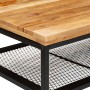 Mesa de Café Marrón y Negro Madera de mango maciza en Mesas de centro | Comprar online en Foru.es