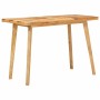 Mesa de comedor Natural 100 x 55 x 75 cm Madera de mango maciza en Mesas de comedor | Comprar online en Foru.es
