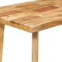 Mesa de comedor Natural 100 x 55 x 75 cm Madera de mango maciza en Mesas de comedor | Comprar online en Foru.es