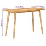 Mesa de comedor Natural 100 x 55 x 75 cm Madera de mango maciza en Mesas de comedor | Comprar online en Foru.es